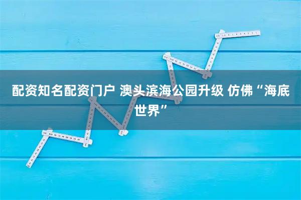 配资知名配资门户 澳头滨海公园升级 仿佛“海底世界”