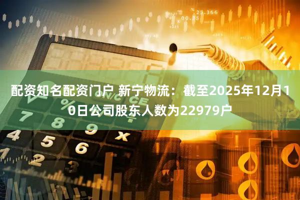 配资知名配资门户 新宁物流：截至2025年12月10日公司股东人数为22979户