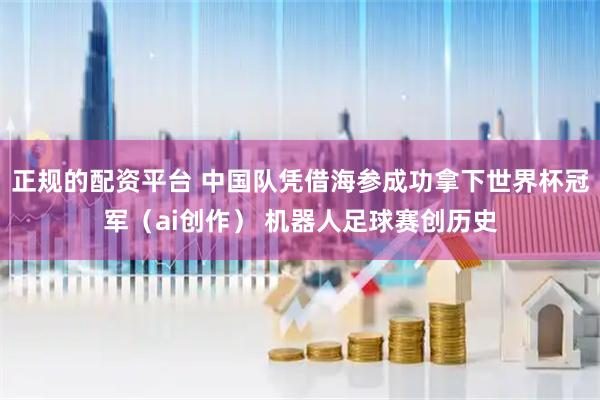 正规的配资平台 中国队凭借海参成功拿下世界杯冠军（ai创作） 机器人足球赛创历史